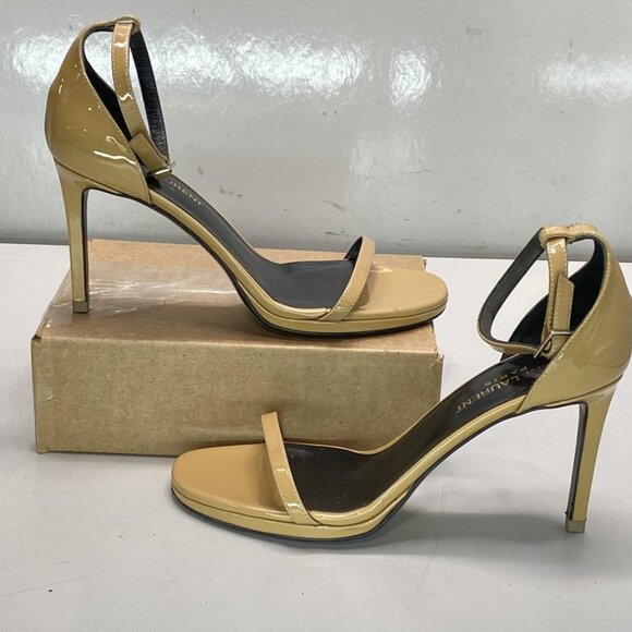 Stuart Weitzman Women’s Jane Sandal Heels Size 6W High Heel Nude Beige - Picture 1 of 1